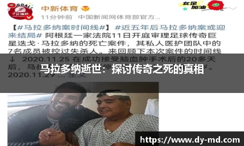马拉多纳逝世：探讨传奇之死的真相